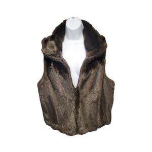 Faux Fur Reversible Vest size medium